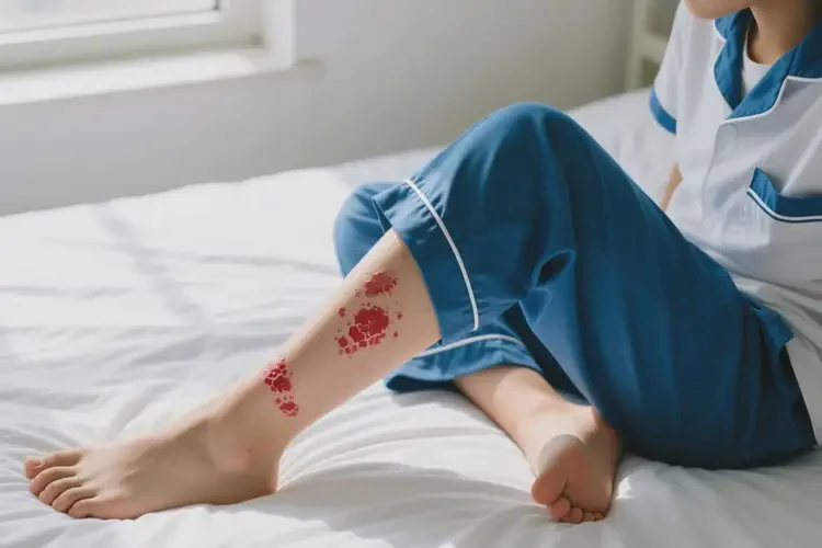 中學(xué)生大腿長濕疹不管它會自己自愈嗎(圖4)