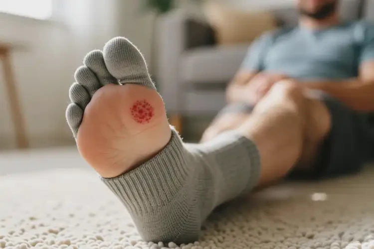 男性腳上偶爾長(zhǎng)濕疹能靠自己自愈嗎(圖2)