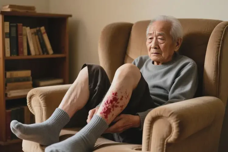 老年人小腿長(zhǎng)濕疹不管它會(huì)自己痊愈嗎(圖1)