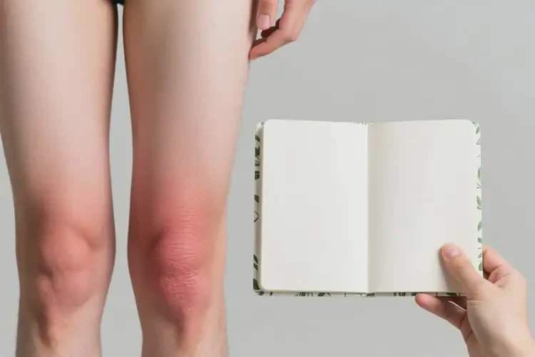 青年人大腿上出現(xiàn)濕疹不管它會(huì)自己痊愈嗎(圖1)