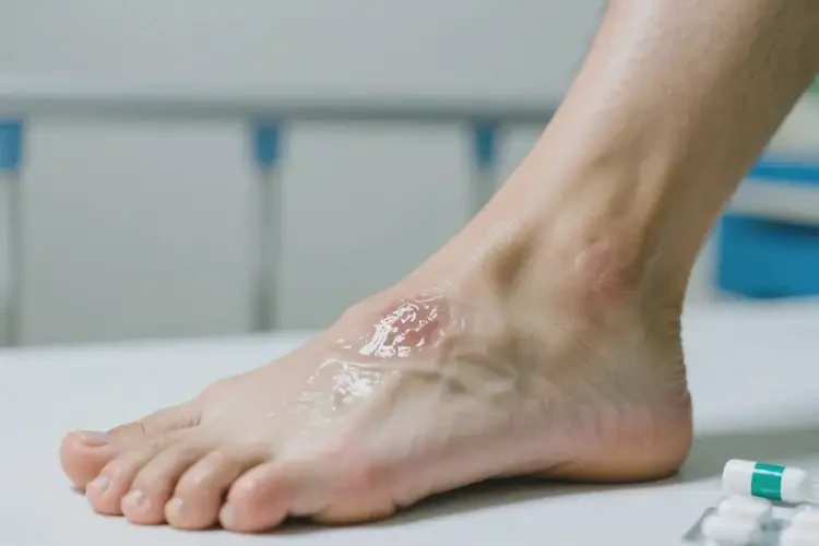 青年人腳上出濕疹不管它會自己痊愈嗎(圖1)