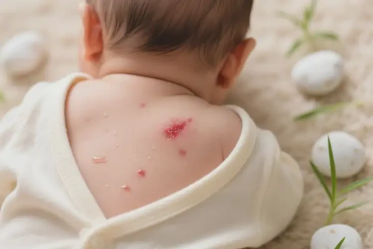 寶寶肚子上容易起濕疹不管它會(huì)自己自愈嗎(圖2)