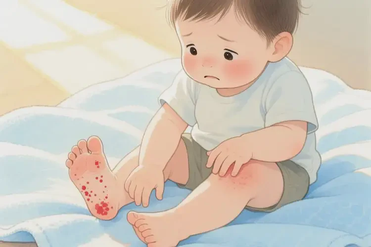 孩子腳上容易長(zhǎng)濕疹不管它會(huì)自己好嗎(圖3)