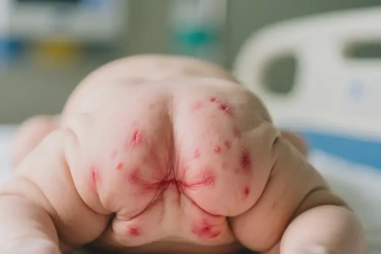 嬰兒屁股起濕疹不管它會自己自愈嗎(圖1)