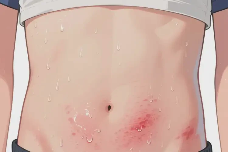 青少年肚子上偶爾起濕疹不管它會自己自愈嗎(圖2)