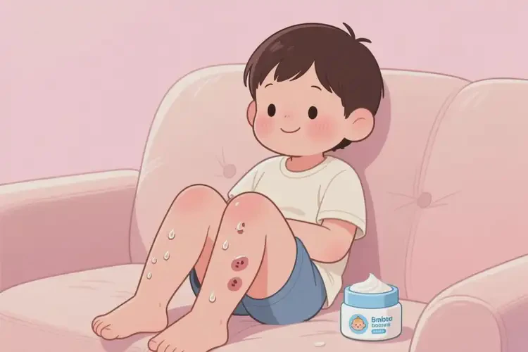 孩子小腿容易長(zhǎng)濕疹不管它會(huì)自己好嗎(圖2)