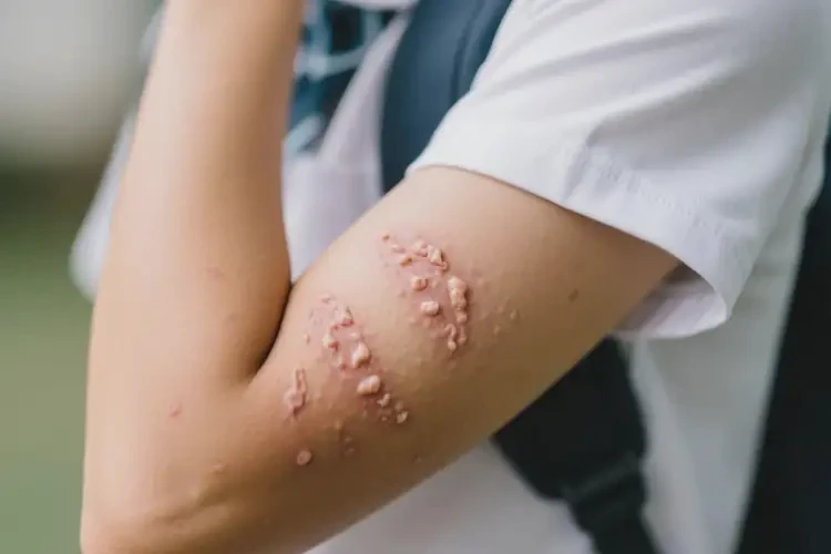 中學生手臂出現(xiàn)濕疹不管它會自己好嗎(圖3)
