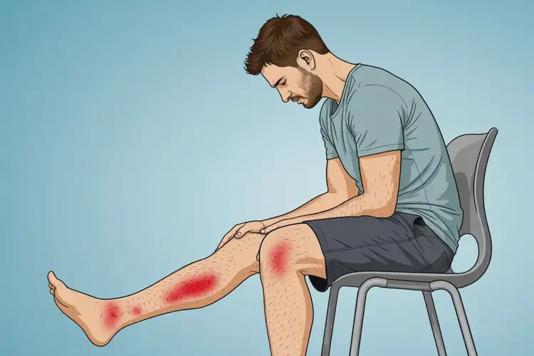 男人小腿容易起濕疹不管它會(huì)自己好嗎(圖2)