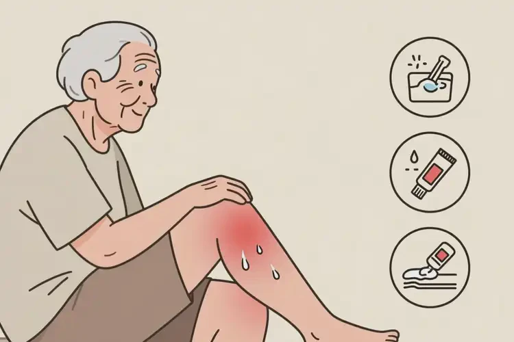 高齡老人大腿上出現(xiàn)濕疹能夠徹底治愈嗎(圖3)