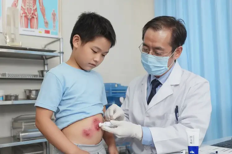 孩子肚子上起濕疹能夠徹底治愈嗎(圖3)