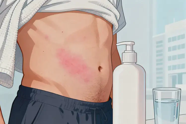 男性肚子上起濕疹能靠自己自愈嗎(圖2)