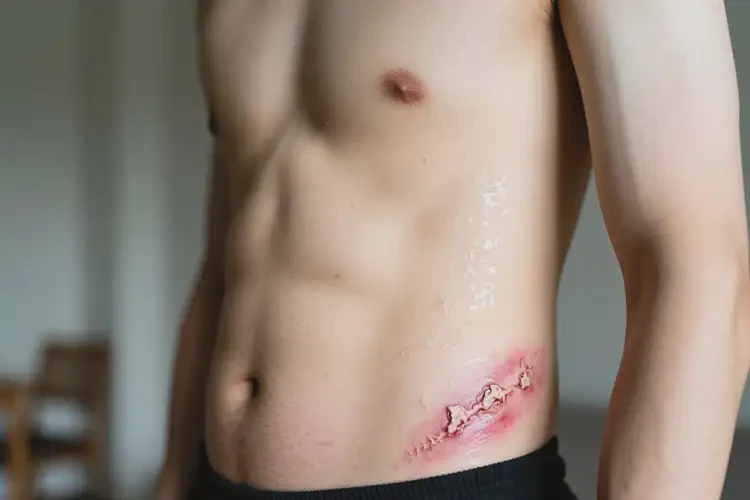 青年人肚子上有濕疹不管它會(huì)自己痊愈嗎(圖2)