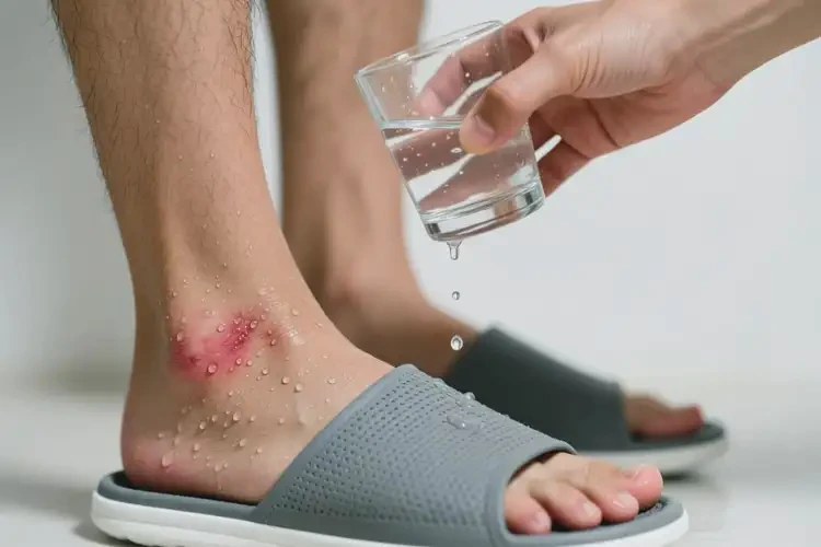 男人腳上偶爾長(zhǎng)濕疹能徹底自愈嗎(圖1)