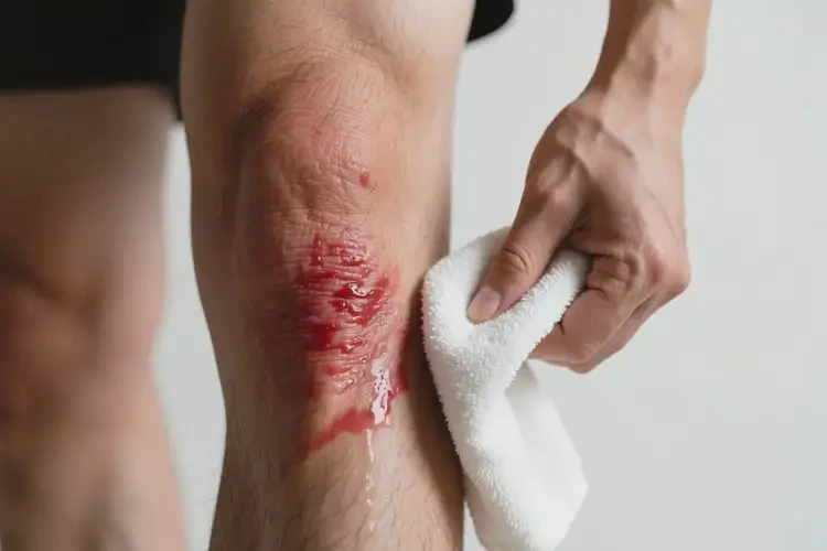 男人小腿容易起濕疹不管它會(huì)自己好嗎(圖1)