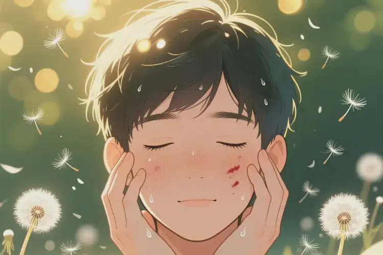 青年人面部偶爾起濕疹不管它會(huì)自己好嗎(圖1)