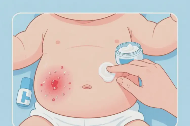 寶寶肚子上有濕疹能夠徹底治愈嗎(圖4)