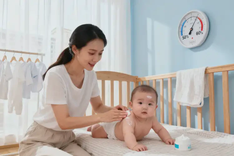 嬰幼兒身上經(jīng)常起濕疹不管它會自己自愈嗎(圖1)