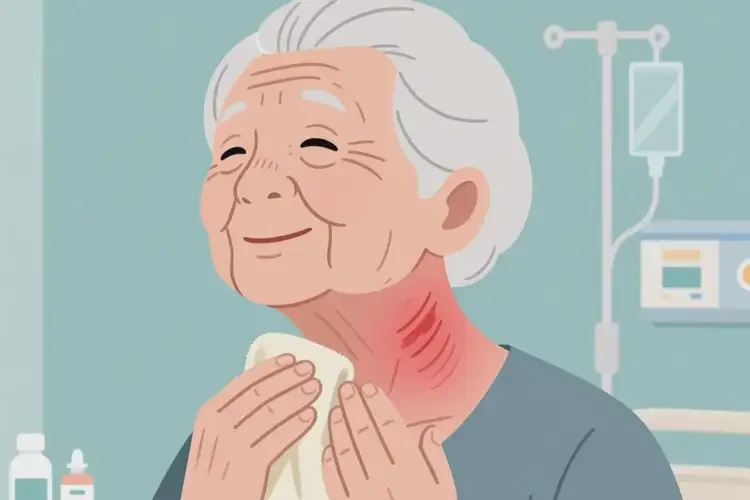 高齡老人脖子上出濕疹能夠徹底治愈嗎(圖1)