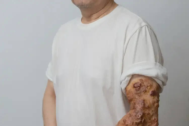 男性手臂上起濕疹能靠自己自愈嗎(圖2)