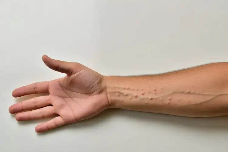 青年人手臂容易起濕疹不管它會(huì)自己自愈嗎(圖3)