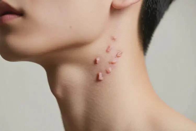 青年人脖子上出現(xiàn)濕疹可以徹底自愈嗎(圖4)