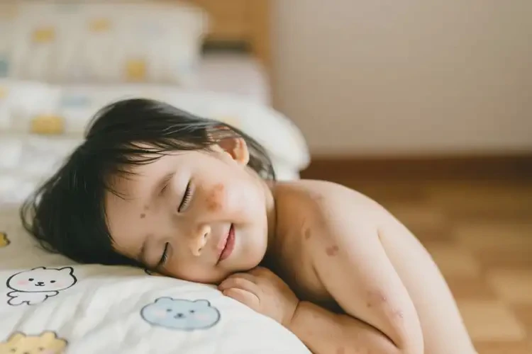 小孩面部容易起濕疹不管它會自己自愈嗎(圖1)