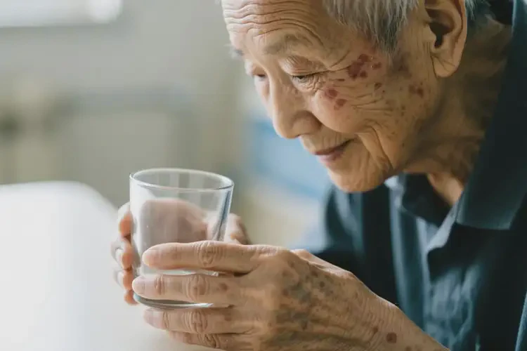 高齡老人面部出現(xiàn)濕疹能徹底自愈嗎(圖1)