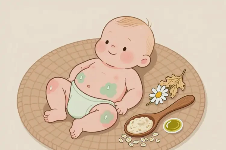 宝宝肚子经常长湿疹可不可以彻底自愈(图2)