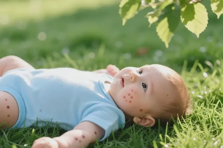 嬰兒全身偶爾起濕疹不管它會(huì)自己好嗎(圖2)