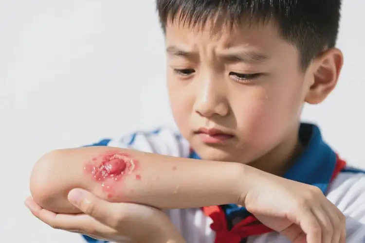 中学生手臂出湿疹不管它会自己好吗(图2)