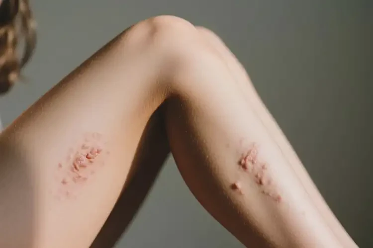 女生大腿上出現(xiàn)濕疹不管它會(huì)自己自愈嗎(圖3)