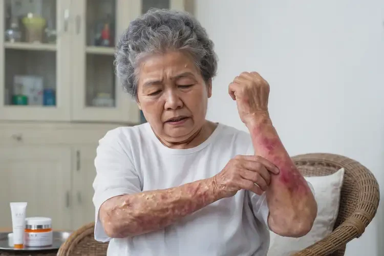 老年人身上偶爾長(zhǎng)濕疹不管它會(huì)自己痊愈嗎(圖4)