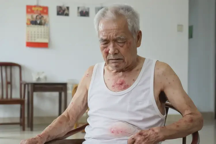 高齡老人肚子上出現(xiàn)濕疹不管它會(huì)自己自愈嗎(圖4)