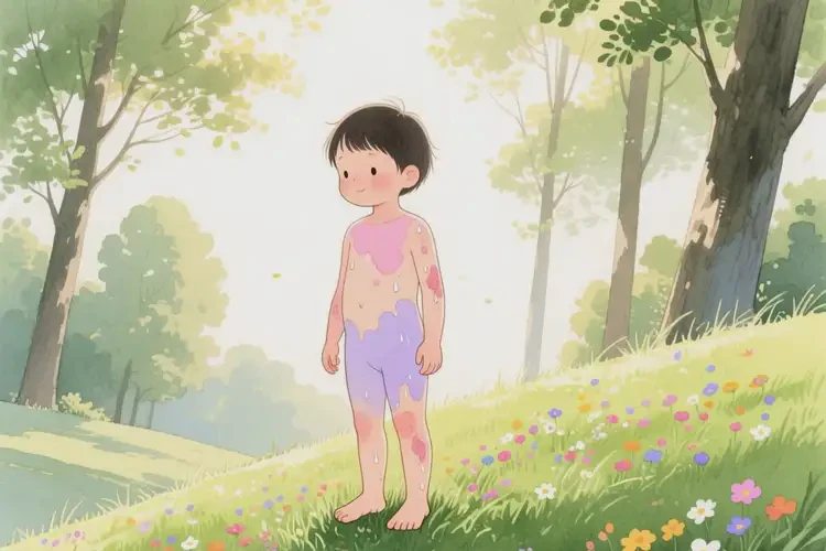 兒童全身出濕疹可以徹底自愈嗎(圖2)