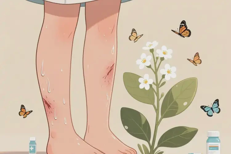 女生小腿長濕疹能徹底自愈嗎(圖1)