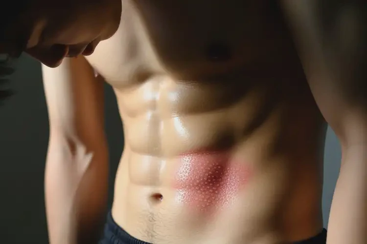 青年人肚子上有濕疹不管它會(huì)自己痊愈嗎(圖1)