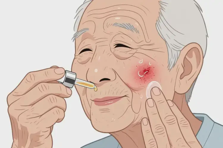 老人面部容易長濕疹可以徹底自愈嗎(圖2)