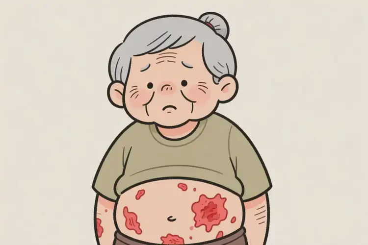 老年人肚子出濕疹不管它會(huì)自己痊愈嗎(圖4)