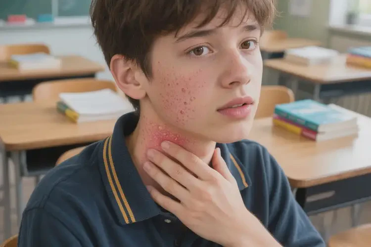 中學(xué)生脖子經(jīng)常長濕疹不管它會自己痊愈嗎(圖4)