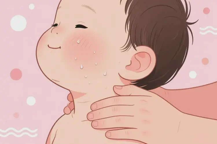 幼兒脖子有濕疹不管它會自己痊愈嗎(圖1)