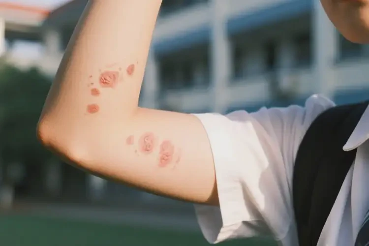 大學(xué)生手臂上偶爾起濕疹能徹底自愈嗎(圖1)