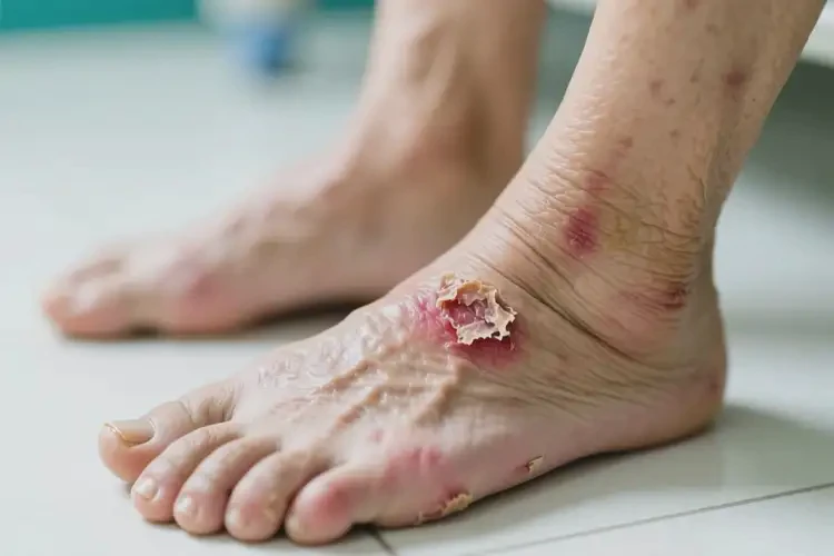 老年人腳上出濕疹能徹底自愈嗎(圖2)