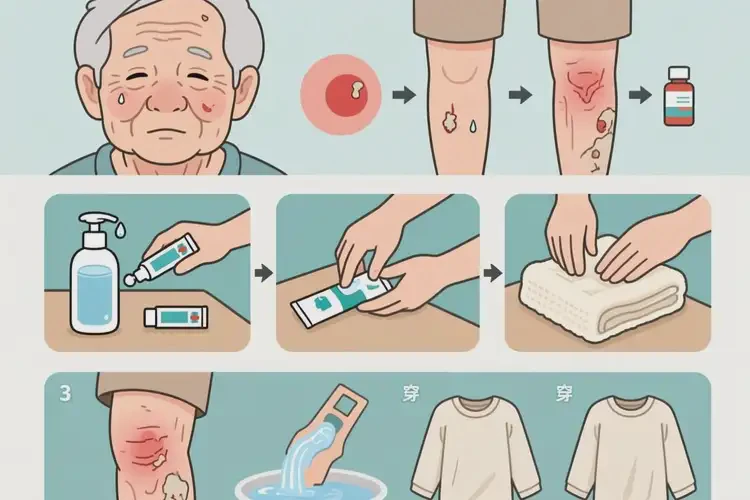 老年人大腿长湿疹能够彻底治愈吗(图1)