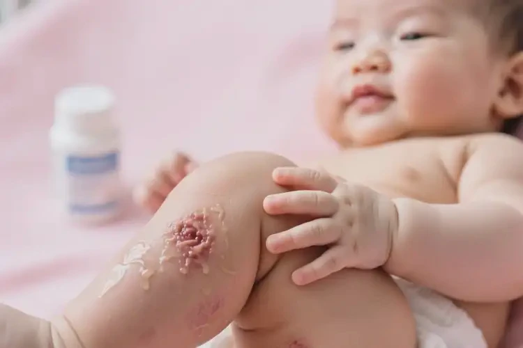 嬰兒大腿有濕疹不管它會自己自愈嗎(圖2)