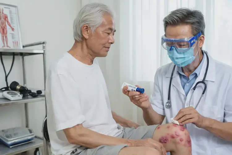 老年人大腿長(zhǎng)濕疹不管它會(huì)自己好嗎(圖3)