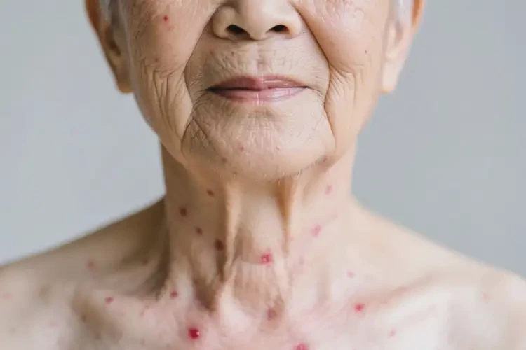 高齡老人脖子上經(jīng)常長濕疹可以徹底自愈嗎(圖1)