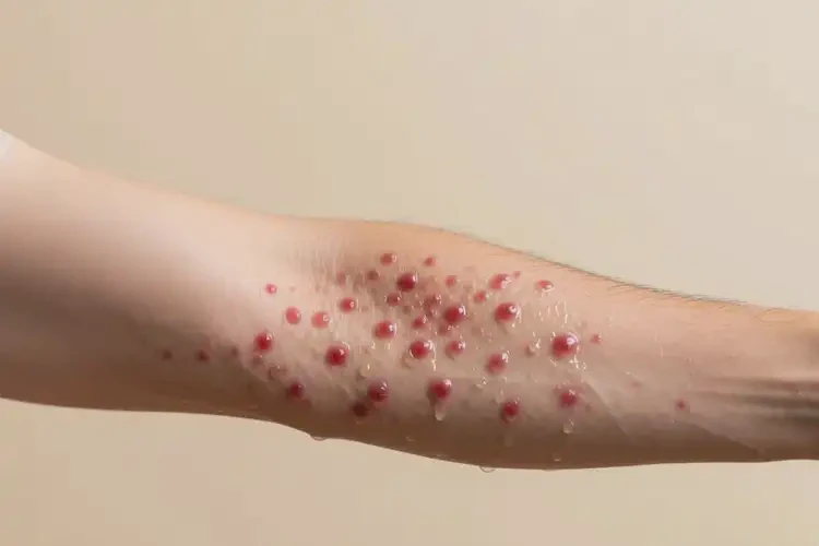 男人手臂上出現(xiàn)濕疹能不能徹底自愈(圖4)