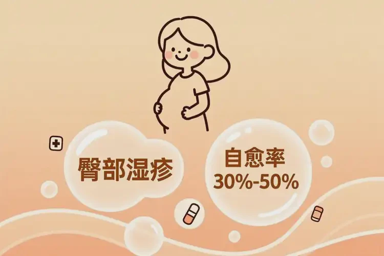 孕婦屁股容易起濕疹能靠自己自愈嗎(圖2)