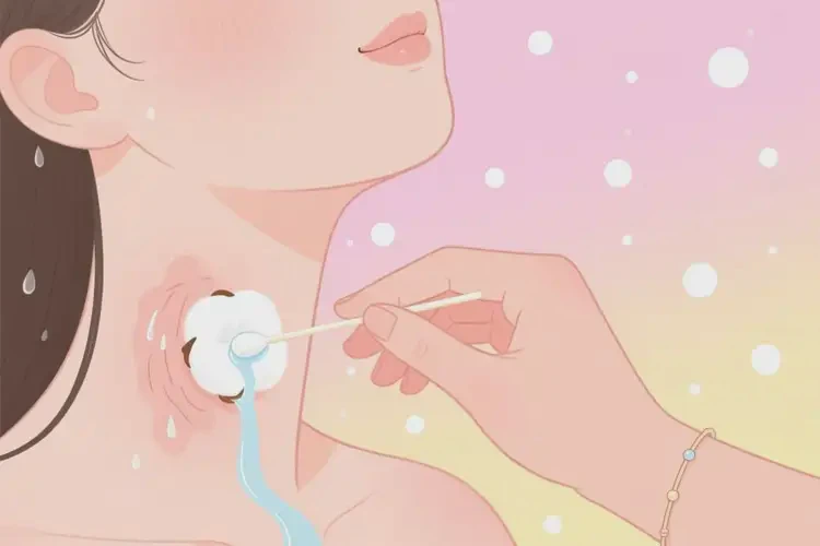 女性脖子上出濕疹不管它會自己好嗎(圖1)