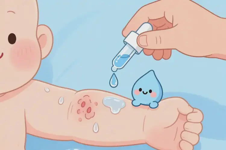 新生兒手臂上容易起濕疹可以徹底自愈嗎(圖1)